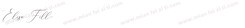 Elise Fill字体转换